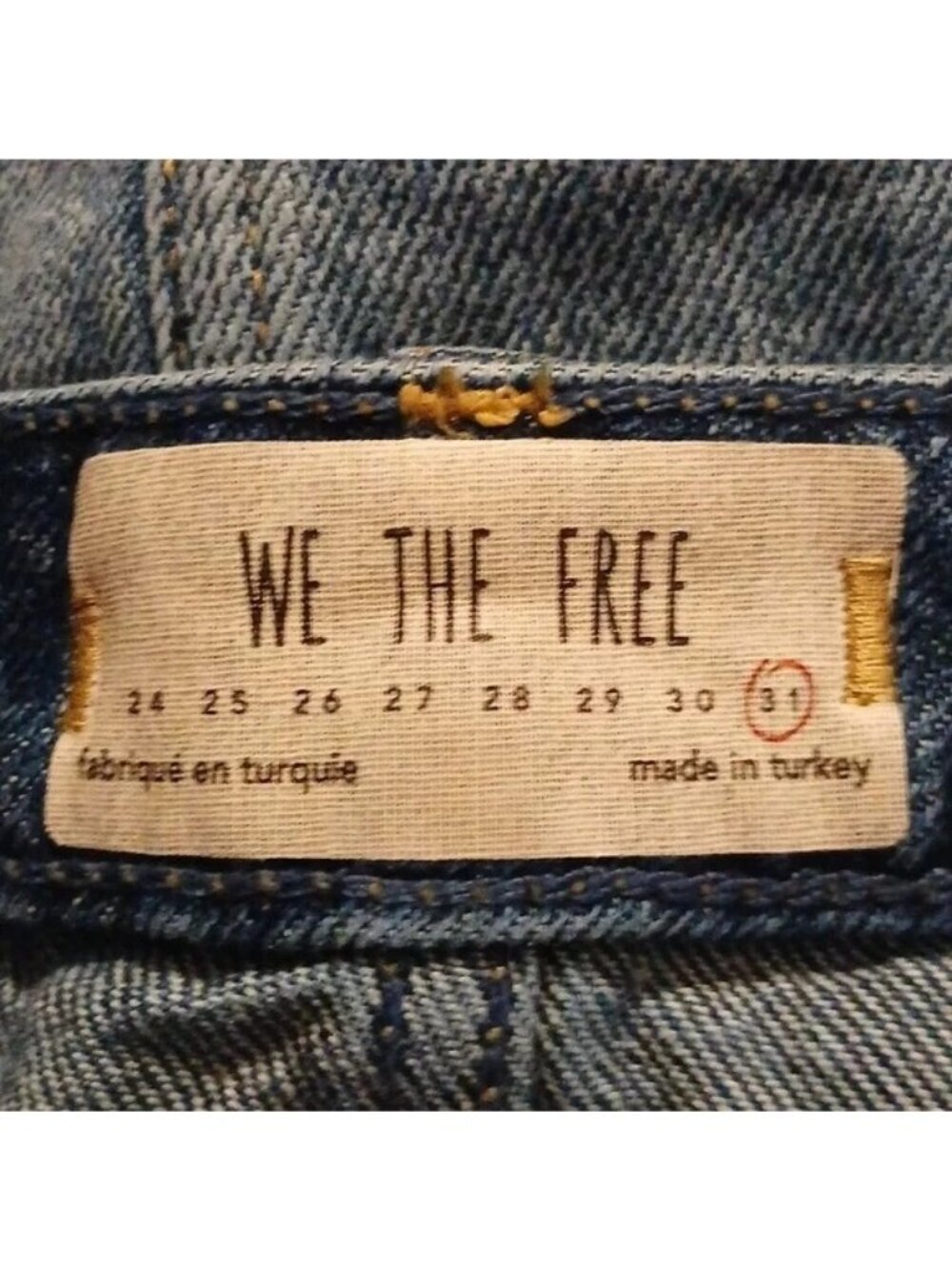 Free People Harvey Blue Distressed Mini Skirt - Picture 6 of 7